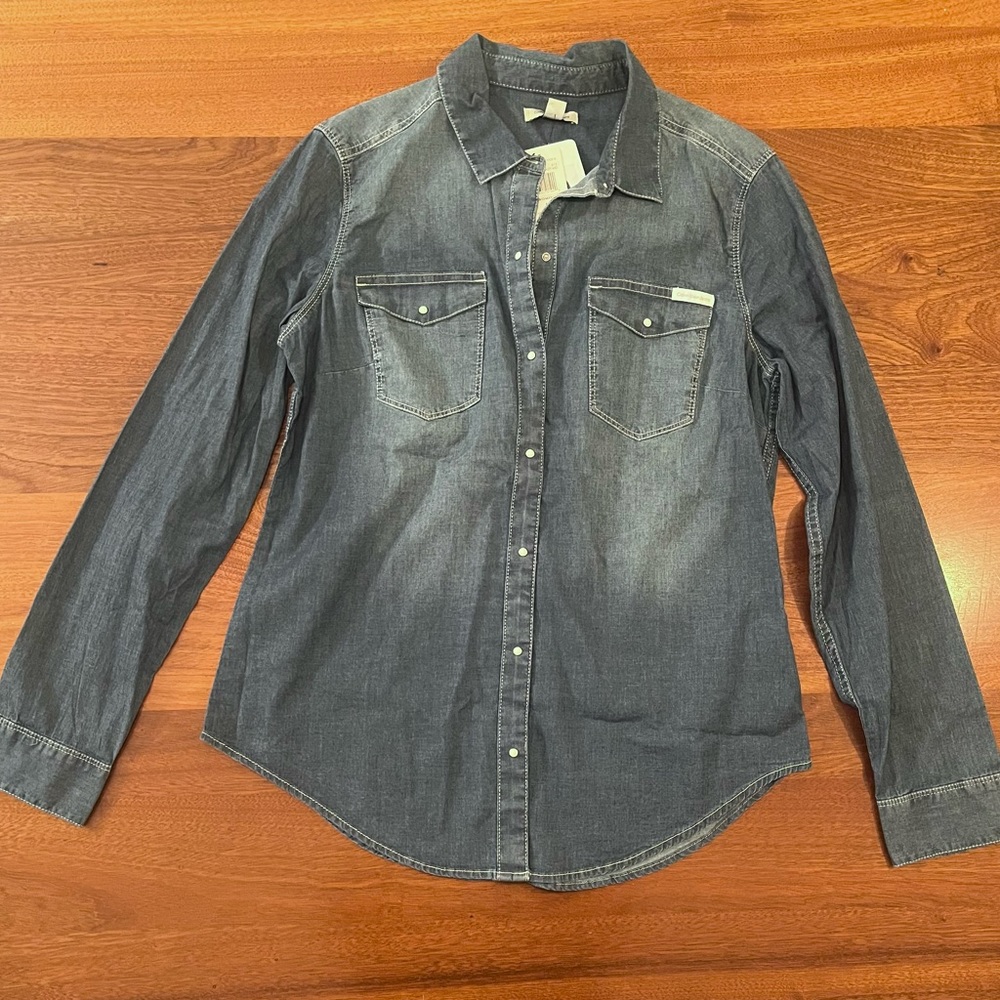 Calvin Klein Jean shirt, size medium